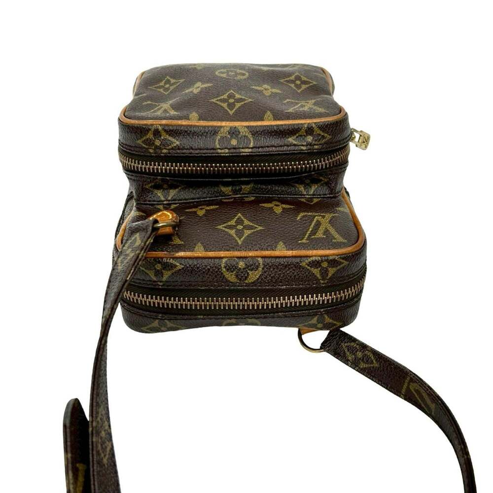 LOUIS VUITTON Authentic Brown Monogram Leather 2C Pochette Shoulder Bag - Picture 4 of 10